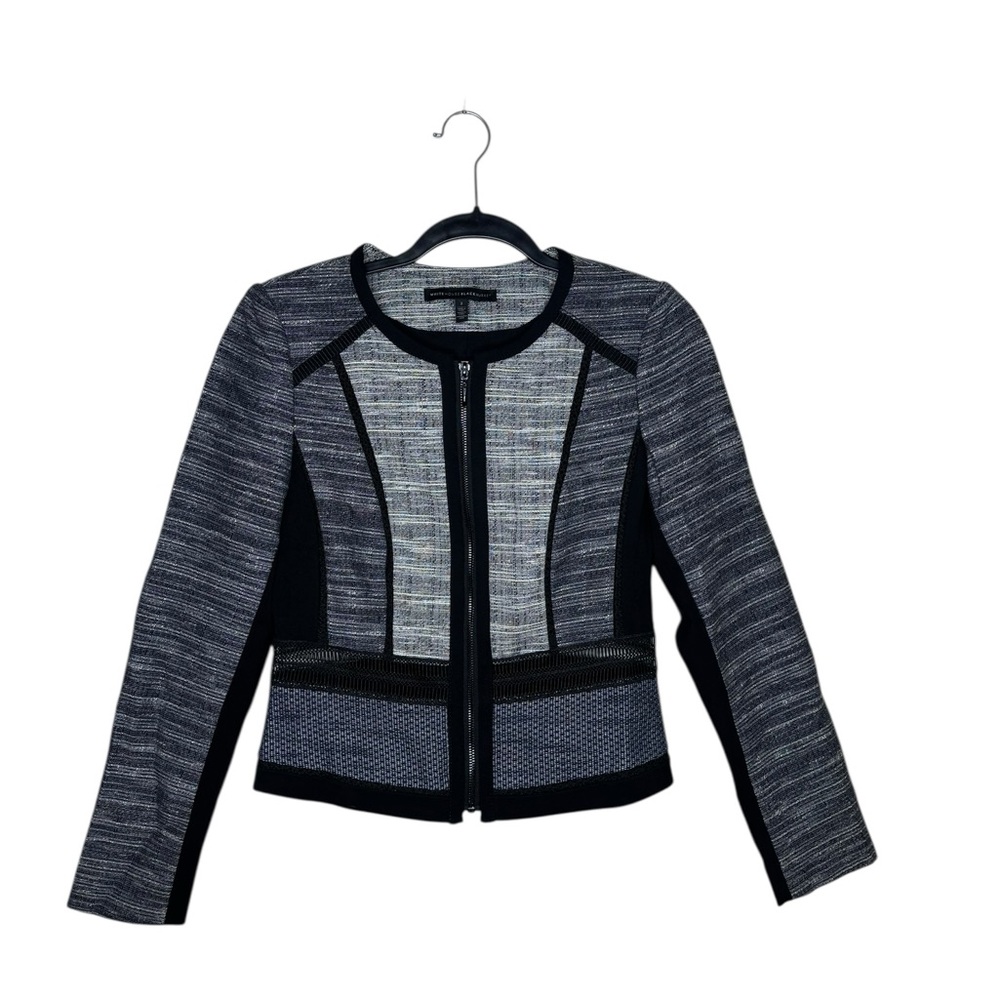 White House Black Market Black and‎ Gray Blazer